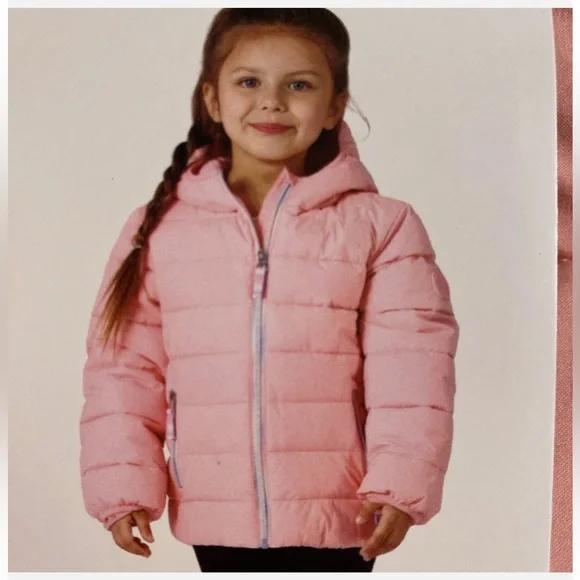 NWT Gerry Light Pink Kids Lined Bubble Jacket Size 6 - Picture 1 of 11